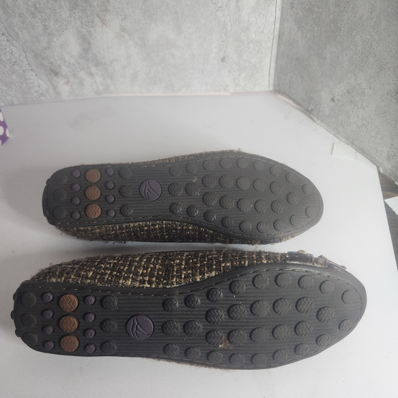 Sperry Top Sider Women's Brown Woven Bow Slip On Ballet Flats Shoes 7M - Picture 6 of 14